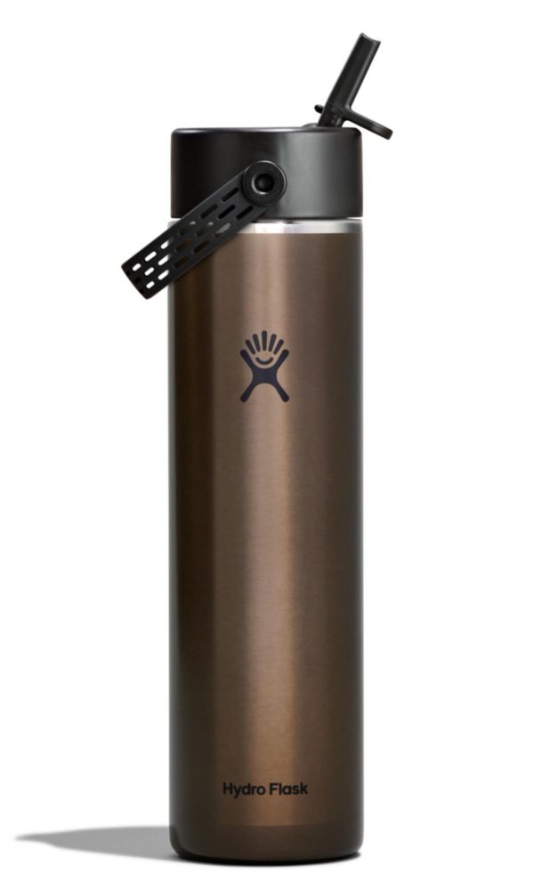 Botella de Agua Hydro Flask 680 ml Tapa de Sorbete Ancha Obsidian