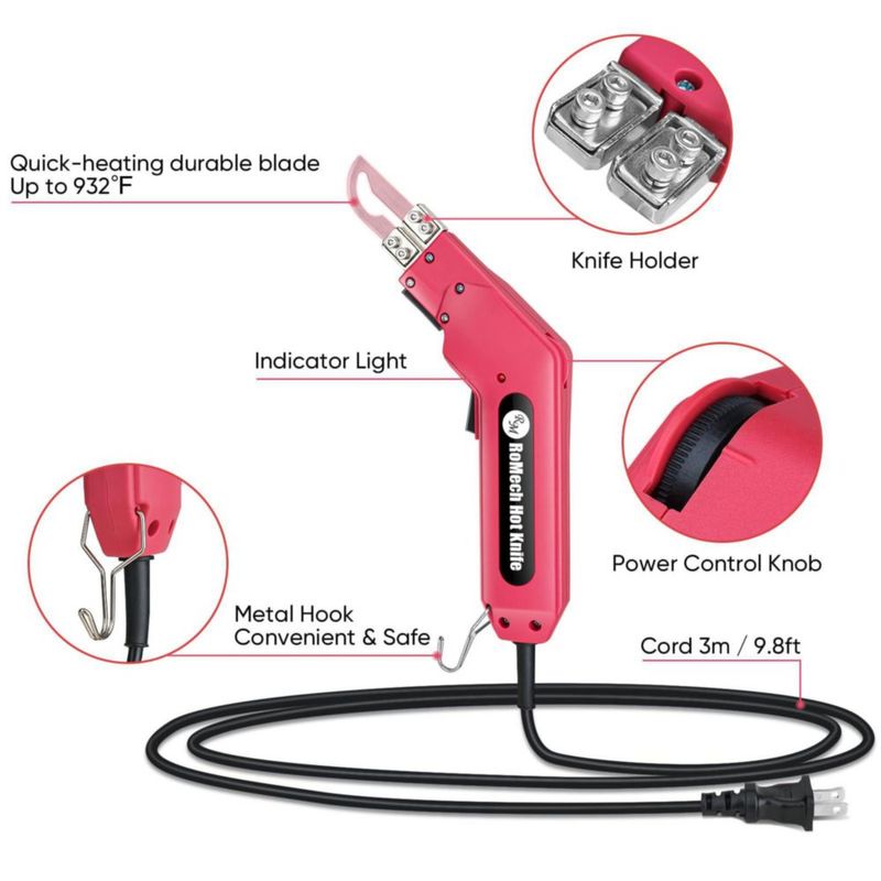 Cuchilla Caliente ROMECH 120W Kit de Corte de Espuma Eléctrico