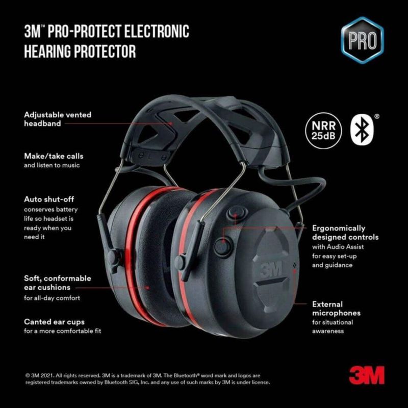 Orejera 3M Worktunes Connect inalámbrica Bluetooth