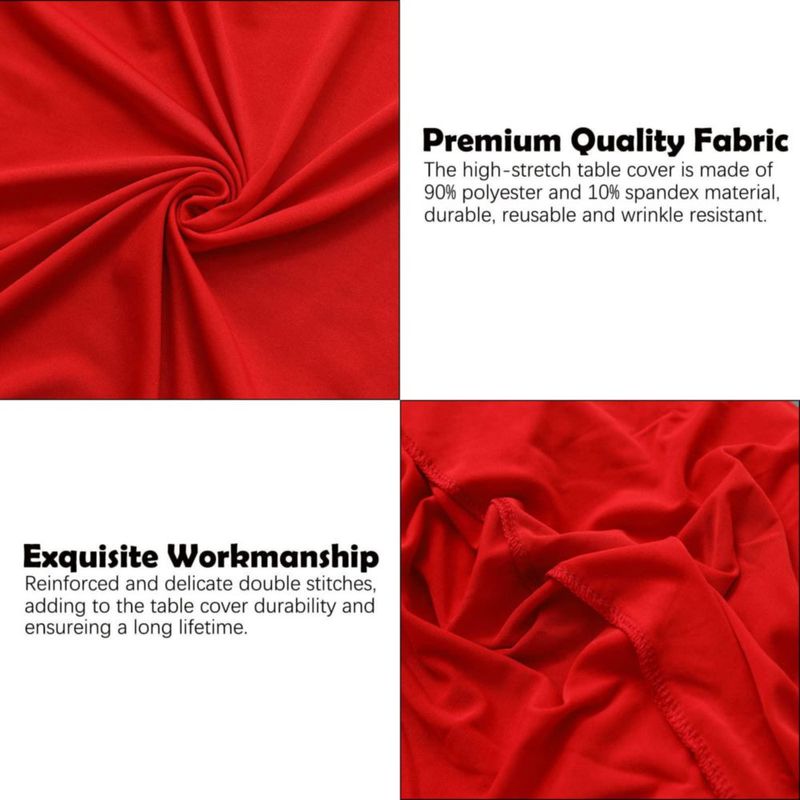 Mantel redondo Jusmate 81 cm (2 unidades) – rojo