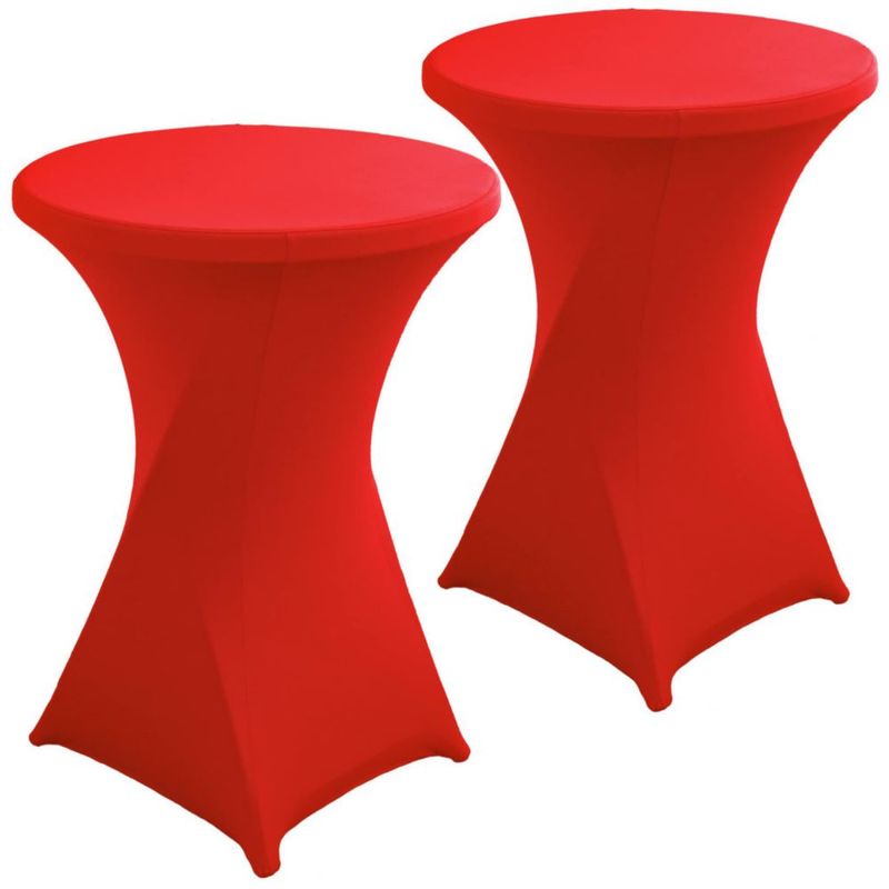 Mantel redondo Jusmate 81 cm (2 unidades) – rojo