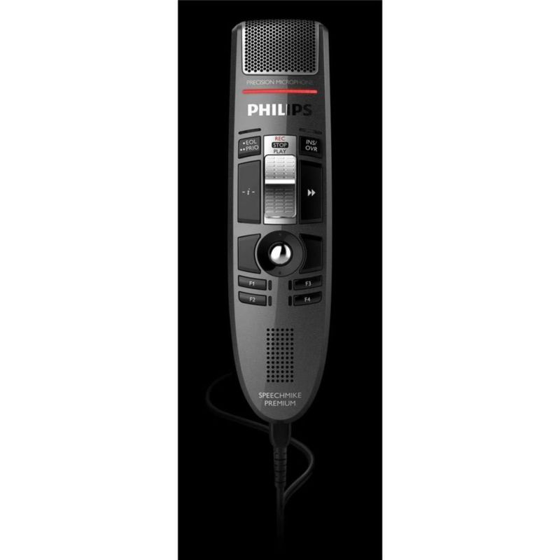 Micrófono PHILIPS SpeechMike LFH3510 USB con interruptor deslizante