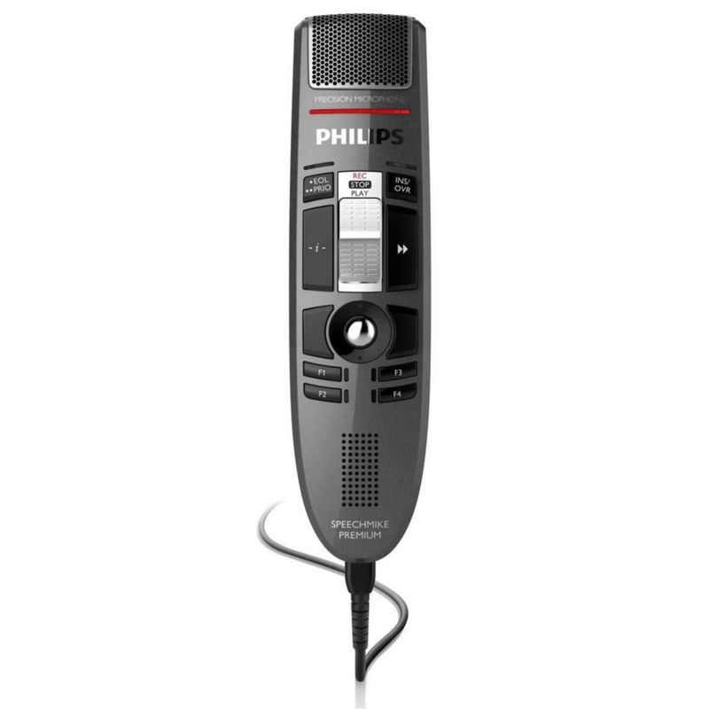 Micrófono PHILIPS SpeechMike LFH3510 USB con interruptor deslizante