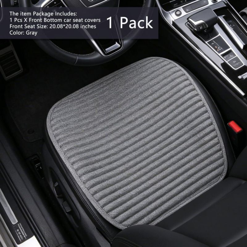 Fundas de Asiento de Coche Suninbox Cobertura Inferior de Asiento de Tela Cojín Universal para Asiento Delantero con Relleno de Cáscara de Trigo
