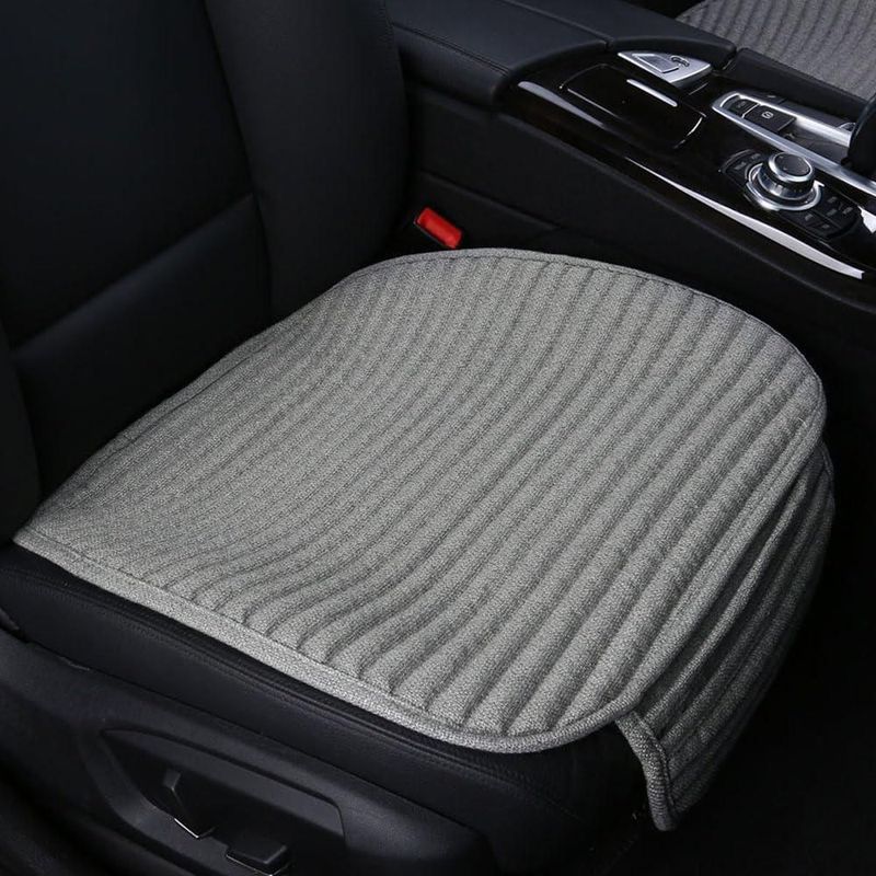 Fundas de Asiento de Coche Suninbox Cobertura Inferior de Asiento de Tela Cojín Universal para Asiento Delantero con Relleno de Cáscara de Trigo