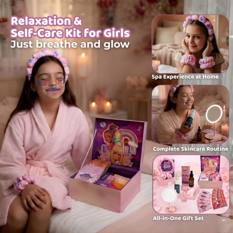 Caja de Regalo ELI&VAL Spa para Chicas Preadolescentes – Kit de Cumpleaños