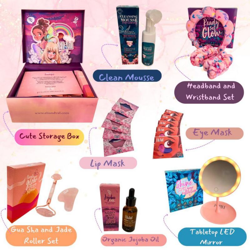 Caja de Regalo ELI&VAL Spa para Chicas Preadolescentes – Kit de Cumpleaños