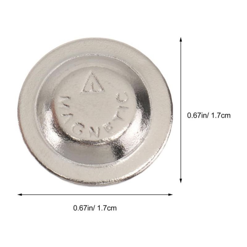 Healiffy – Broches magnéticos redondos de 17 cm paquete de 24 unidades