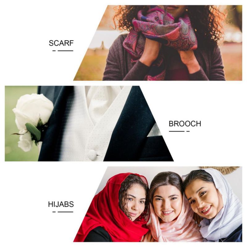 Healiffy – Broches magnéticos redondos de 17 cm paquete de 24 unidades