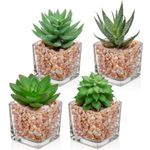 Suculentas Artificiales Briful Pack de 4 en Maceta