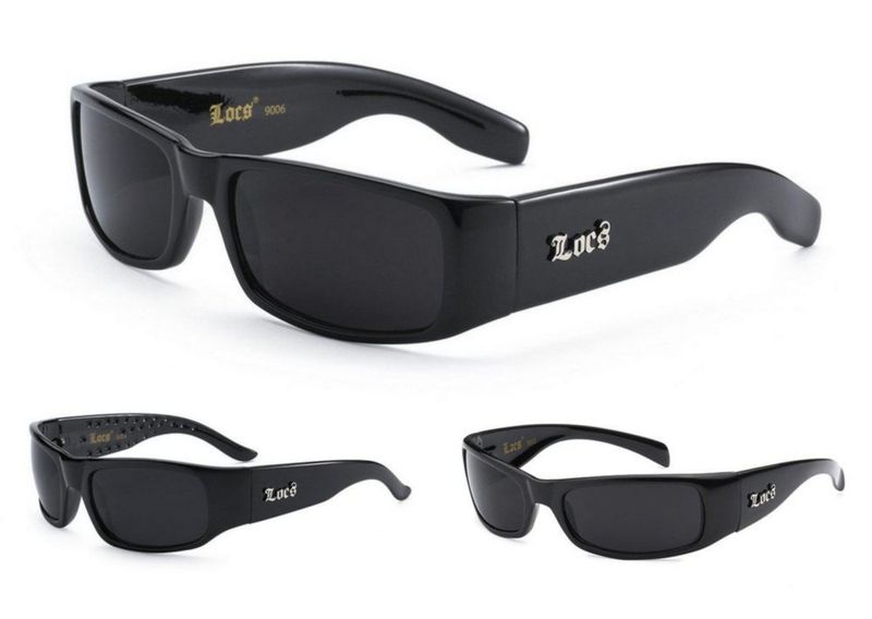 Gafas de Sol Locs Pack de 3 - Negro Talla Grande Lentes Oscuras