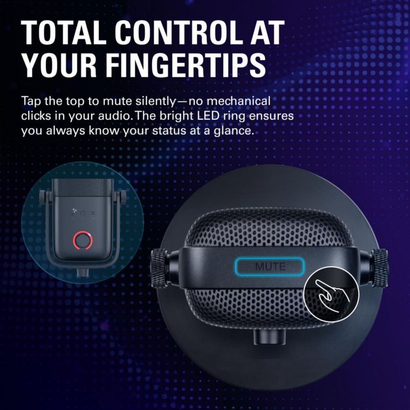 Micrófono Elgato Wave:3 MK.2 USB con efectos DSP