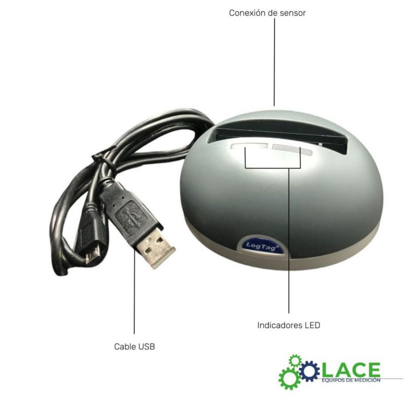 Interfaz USB LogTag LTI-HID Carbón/Gris