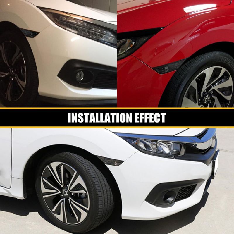 Luces de posición laterales LED ahumadas Venyeeda para Honda Civic 2016‑2021
