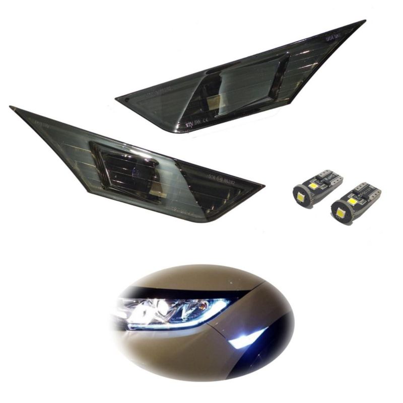 Luces de posición laterales LED ahumadas Venyeeda para Honda Civic 2016‑2021