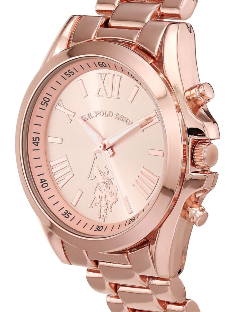 Reloj Accutime de Oro Rosa Cronógrafo de Cuarzo