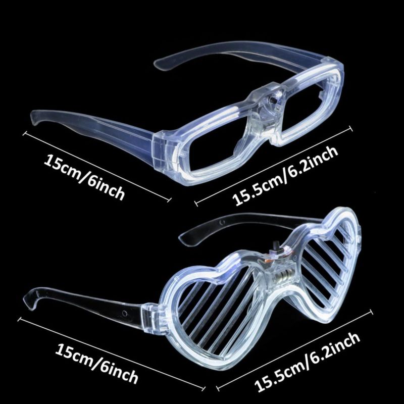 Set de fiesta Bethmore 50 piezas: gafas LED pulseras LED y anillos LED