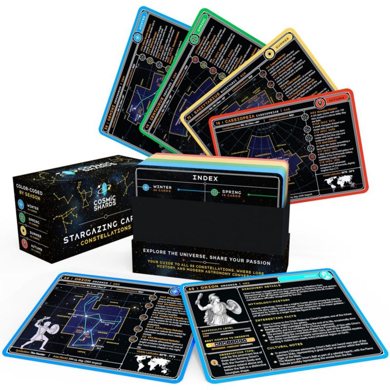 Tarjetas Didácticas COSMIC SHARDS Constelaciones - Baraja de 88 Cartas