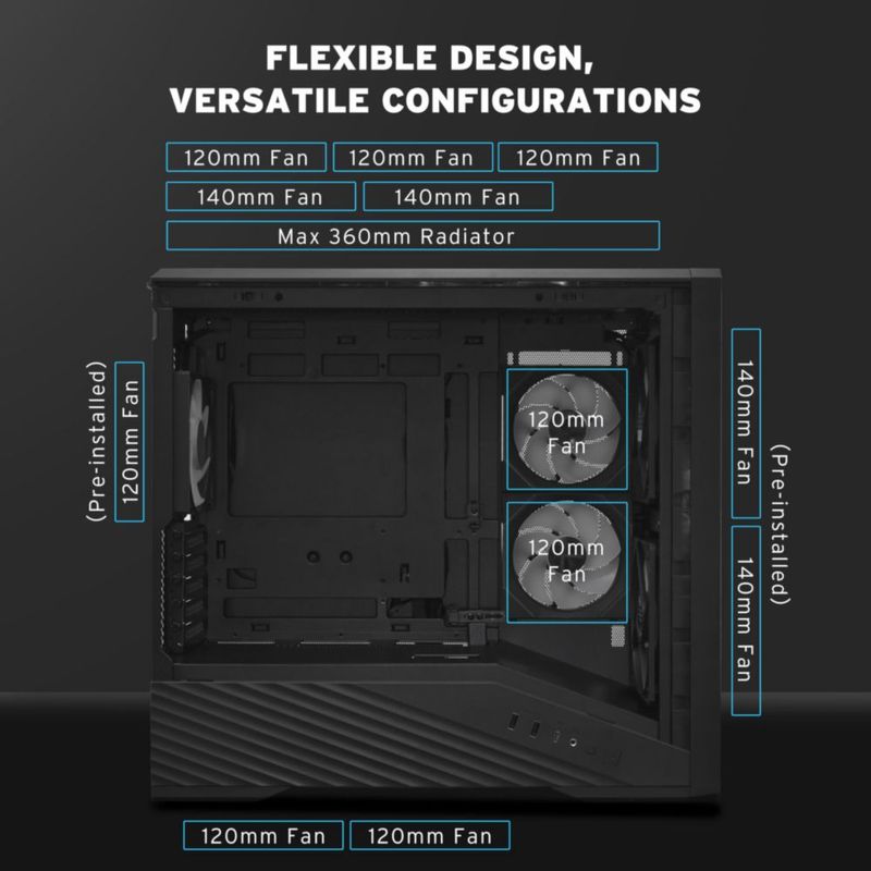 Torre Lian Li Vector V150INF Micro ATX Negra