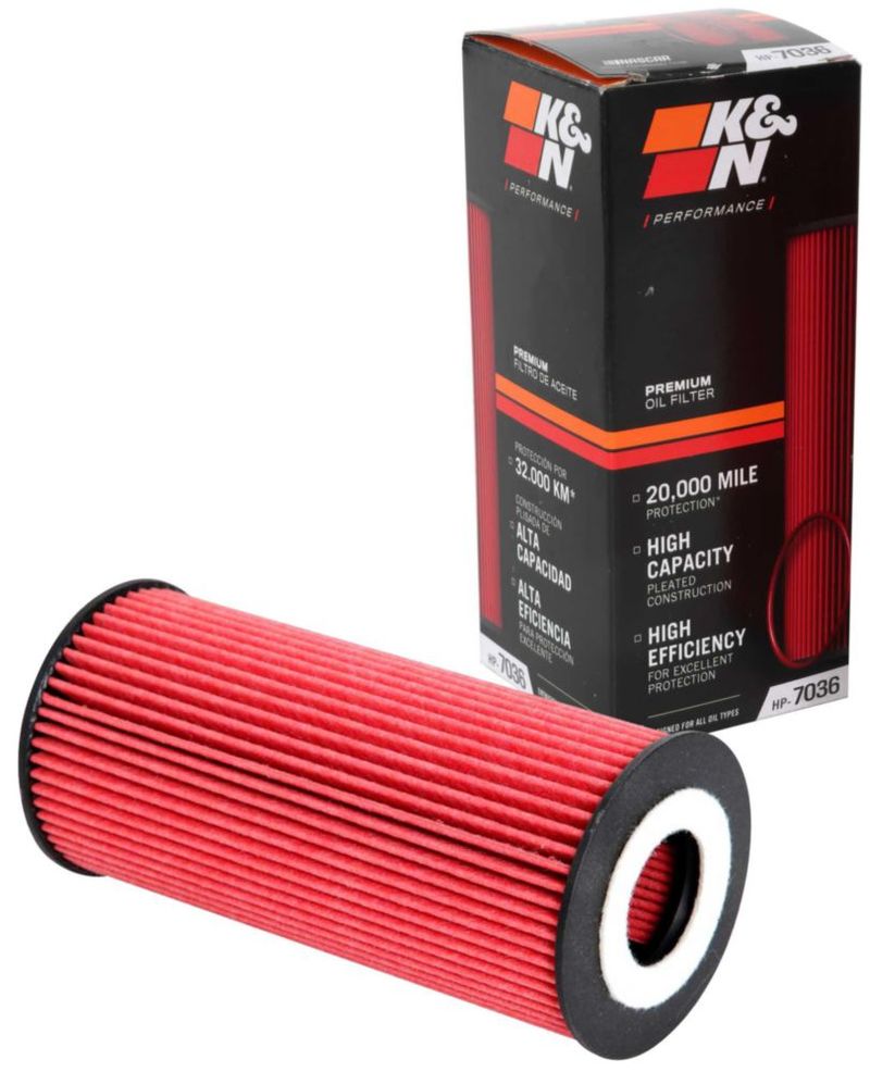 Filtro de Aceite K&N HP-7036 Alta Eficiencia 20000 Millas