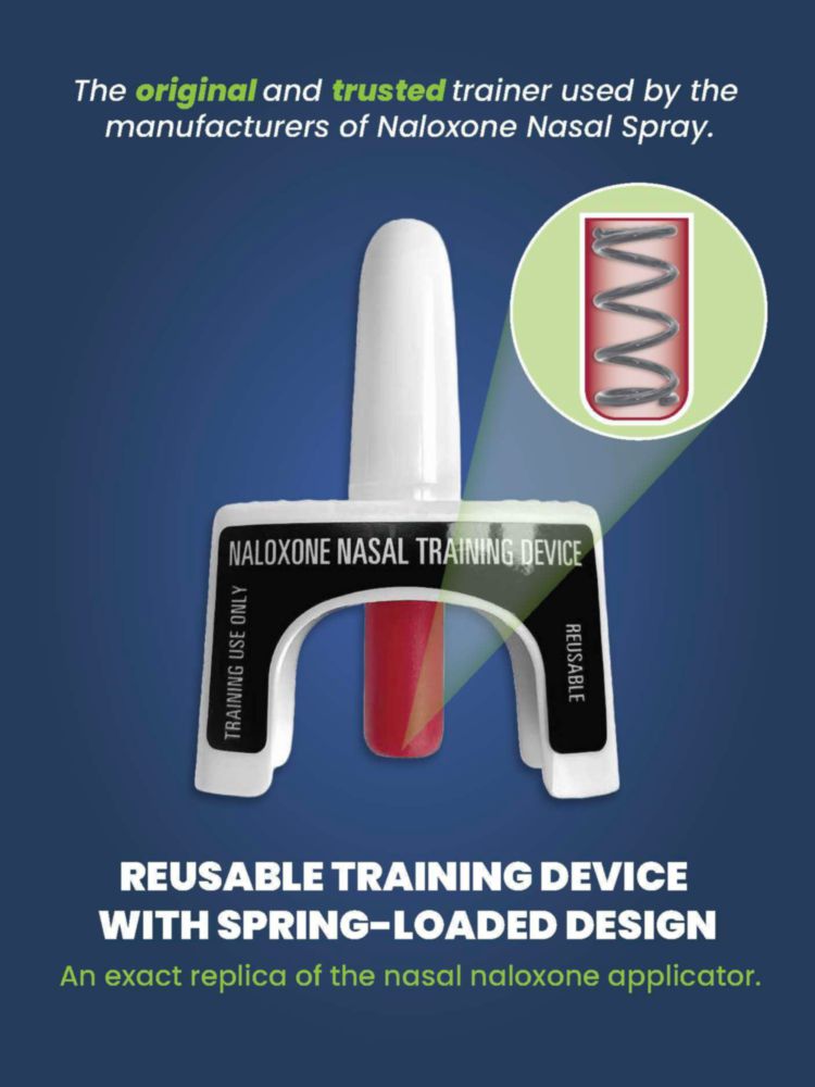 Paquete de demostración de 4 dispositivos de entrenamiento NaloxKit para Naloxona