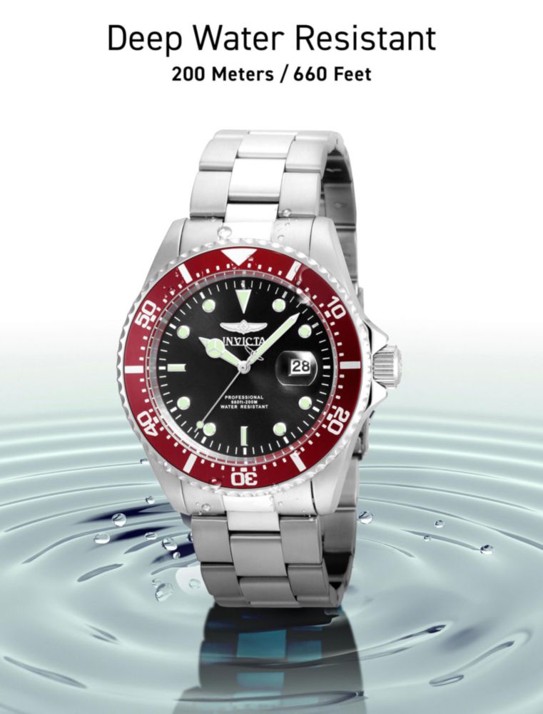 Reloj Invicta para Hombre 22020 Pro Diver con Esfera Analógica y Cuarzo Plateado