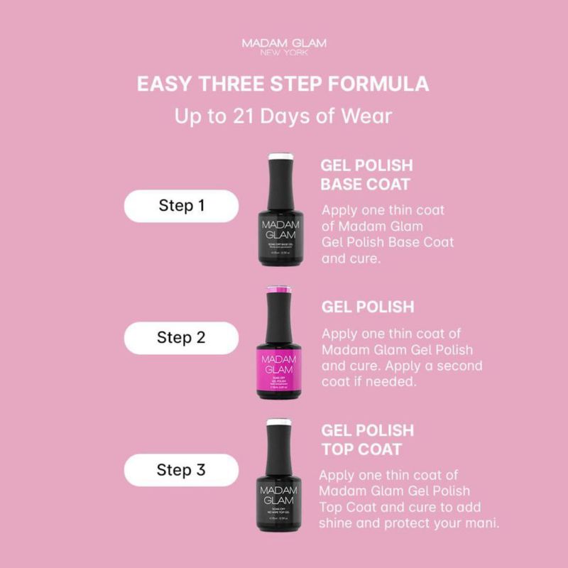 Esmalte de Gel Madam Glam Perfect Pink 15 ml