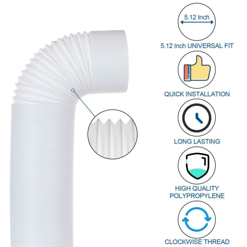 Manguera para Aire Acondicionado LISHINE 150 cm 5" Rosca Horaria