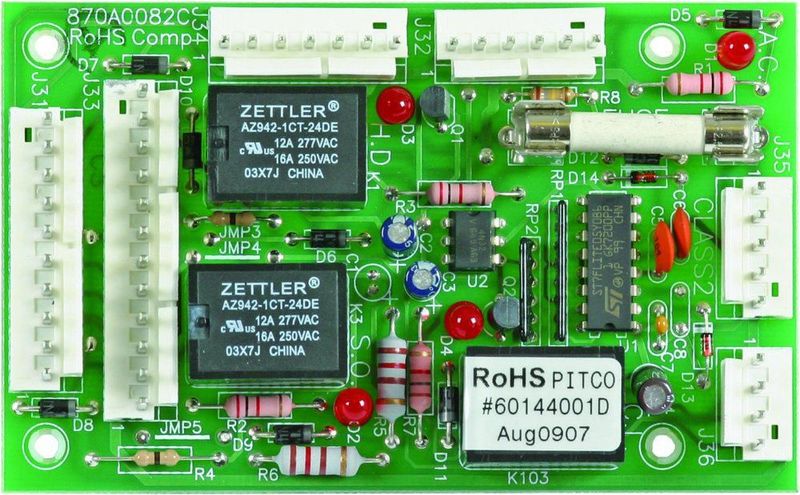 Placa de relé Pitco 60144001-C 24Vcls2 Sg OEM