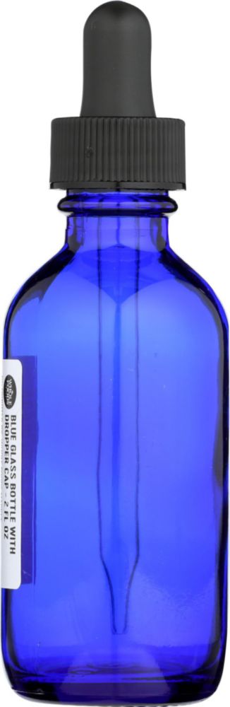 Botella de vidrio azul con cuentagotas Whole Foods Market 60 ml