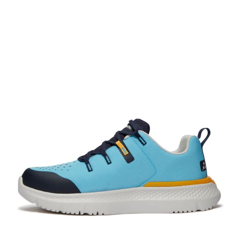 Zapato de trabajo Timberland PRO 7.5M con puntera de acero azul/blanco