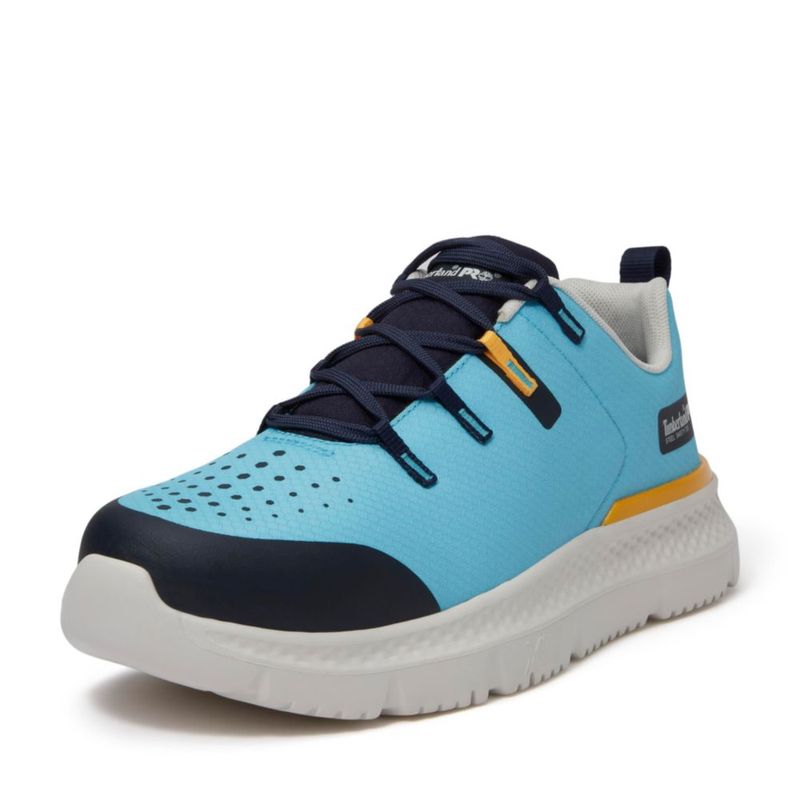 Zapato de trabajo Timberland PRO 7.5M con puntera de acero azul/blanco