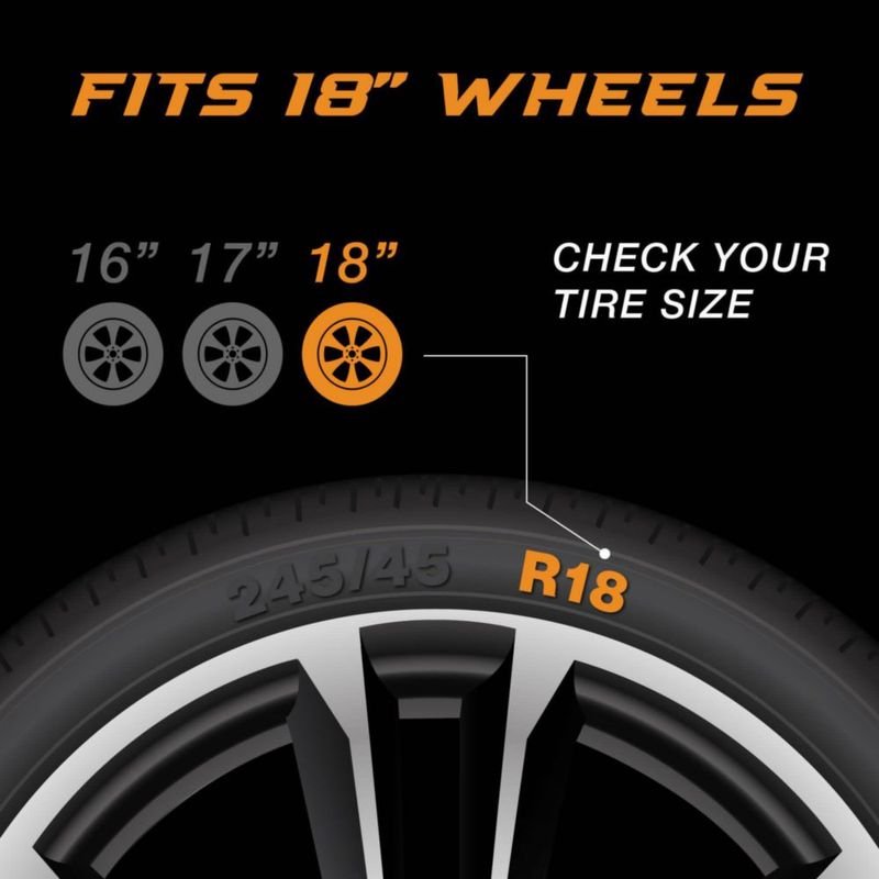 Juego de cubiertas para ruedas PACRIM 46 cm para Dodge Charger R/T