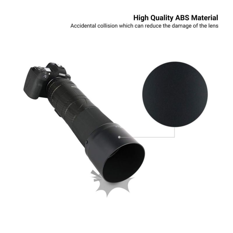 Parasol de lente para Canon RF 800mm f/11 IS STM y RF 200-800mm f/6.3-9 IS USM compatible con cámaras EOS R6 R5 RP y Ra sombrilla reversible reemplazo