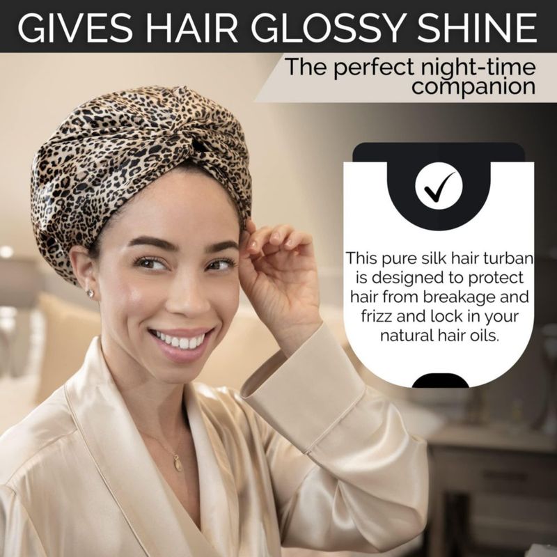 Bonete de Seda BLISSY 22 Momme para Cabello Rizado