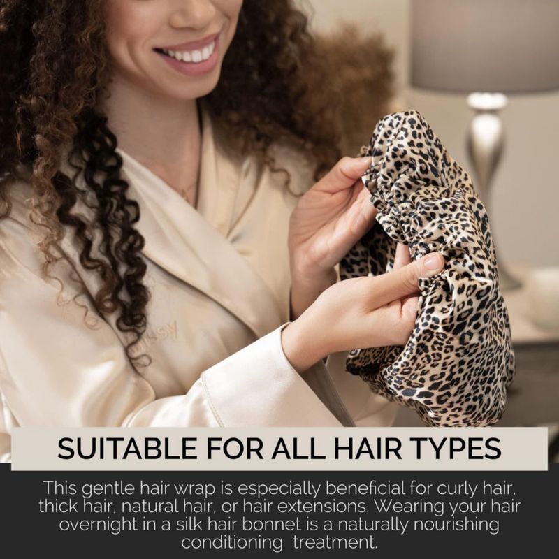 Bonete de Seda BLISSY 22 Momme para Cabello Rizado