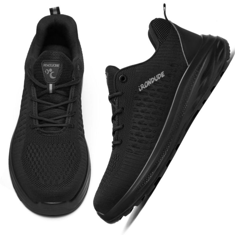 Zapatos de trabajo IRONDUDE negro con puntera compuesta y transpirables