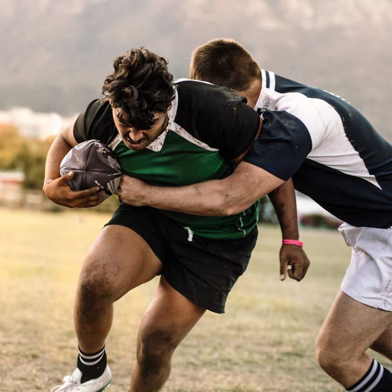 Balón de rugby Crown Sporting Goods talla 5 con agarre texturizado