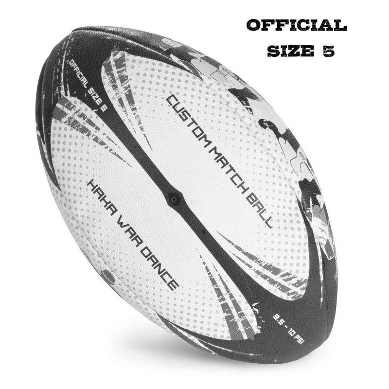 Balón de rugby Crown Sporting Goods talla 5 con agarre texturizado