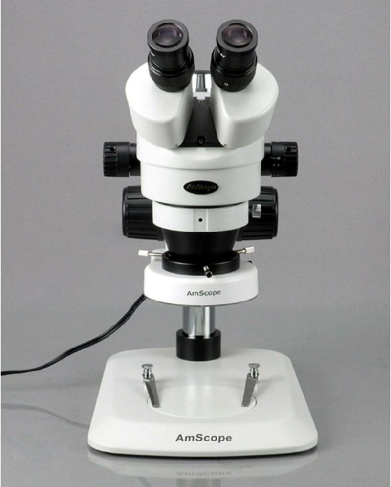 Microscopio Estereoscópico Binocular AmScope SM-1BN-80S 7X-45X 80-LED
