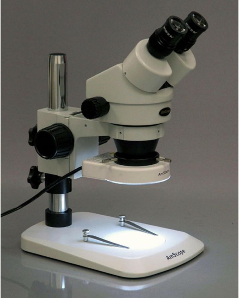 Microscopio Estereoscópico Binocular AmScope SM-1BN-80S 7X-45X 80-LED