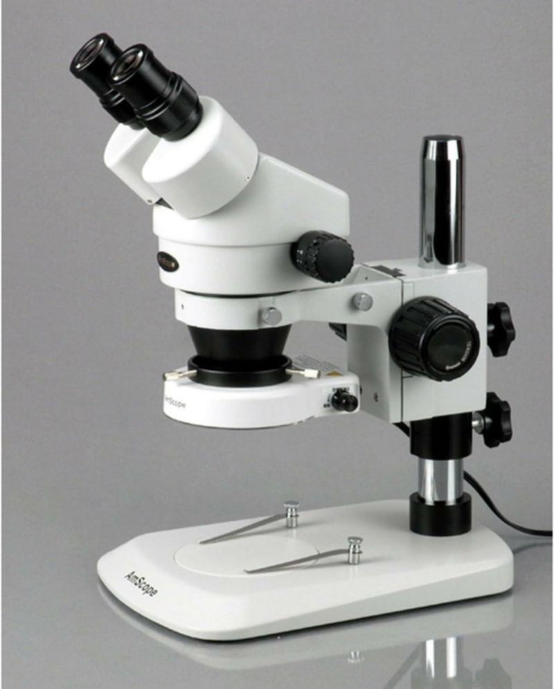 Microscopio Estereoscópico Binocular AmScope SM-1BN-80S 7X-45X 80-LED