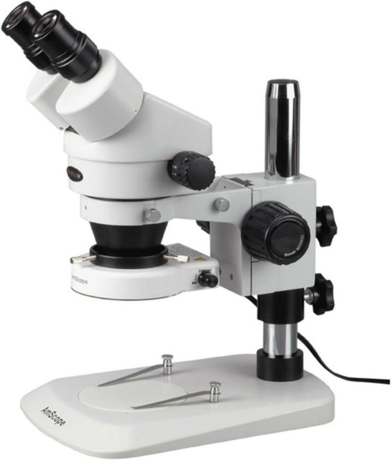 Microscopio Estereoscópico Binocular AmScope SM-1BN-80S 7X-45X 80-LED