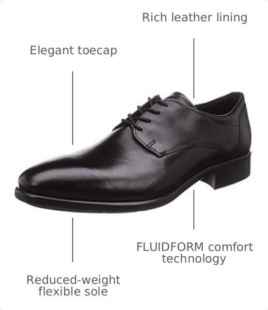 Zapato de Vestir para Hombre ECCO CITYTRAY de Punta Lisa en Cuero Negro
