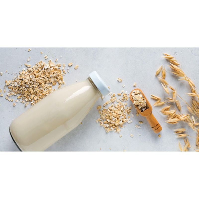Bolsa de leche de avena de algodón HIC Kitchen 36x27 cm juego de 2
