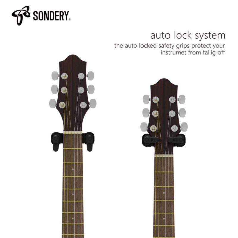Soporte de pared para guitarra Sondery Auto Lock para todas las guitarras