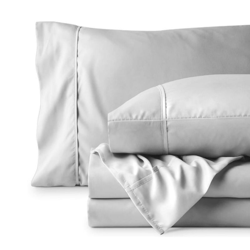 Juego de sábanas Bare Home Full XL Gris Nube