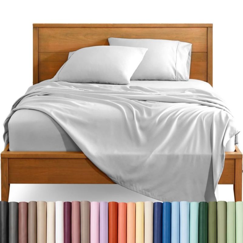 Juego de sábanas Bare Home Full XL Gris Nube