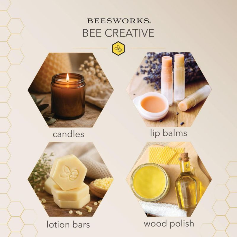 Perlas de cera de abejas amarilla BEESWORKS 125 kg Grado cosmético