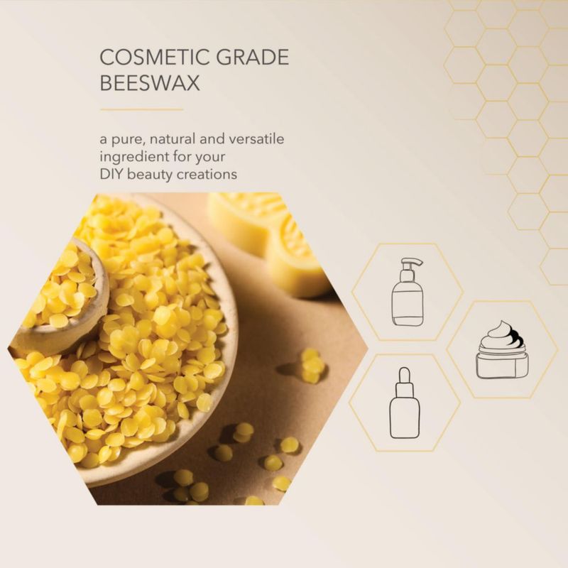 Perlas de cera de abejas amarilla BEESWORKS 125 kg Grado cosmético